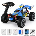 866-167 45km/h 1:16 High Speed Car 3-wire High-torque Steering Gear Flexible Control 550 Motor (With Brush) Remote  Control  Car Blue