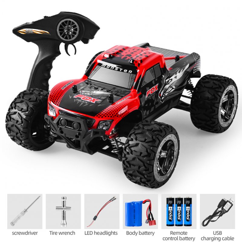 866-168 1:16 High Speed Car 3-wire High-torque Steering Gear Super Power Battery 550 Motor (with Brush) Remote  Control  Car Red