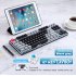 87 key Bluetooth Keyboard Three mode Mechanical Keyboard for Tablet Phone Computer dark grey