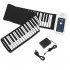 88 key Roll Up Piano Portable Electronic Organ with Horn PD8815 white 88 keys