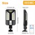 880000lm Led Solar Street Lamp Motion Sensor Light 3 Lighting Modes Garden Outdoor Street Light V95 with RC