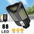 880000lm Led Solar Street Lamp Motion Sensor Light 3 Lighting Modes Garden Outdoor Street Light V95 with RC