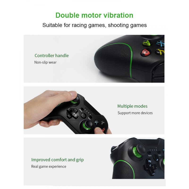 Gaming Pad 2.4G Wireless Bluetooth Gamepad Game Handle Controller Joypad Gaming Joystick for Xbox 360 for Computer PC Gamer 