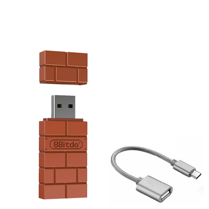 8BitDo USB Wireless Bluetooth Gamepad Receiver for Mac Windows Raspberry Pi Switch Controller As shown