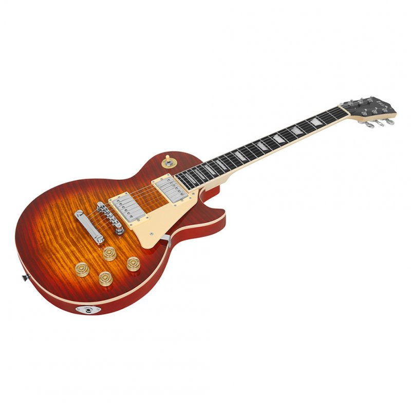 LP Beginner Electric Guitar 100cm Length Maple Neck Electric Guitar Musical Instruments Educational Tool 