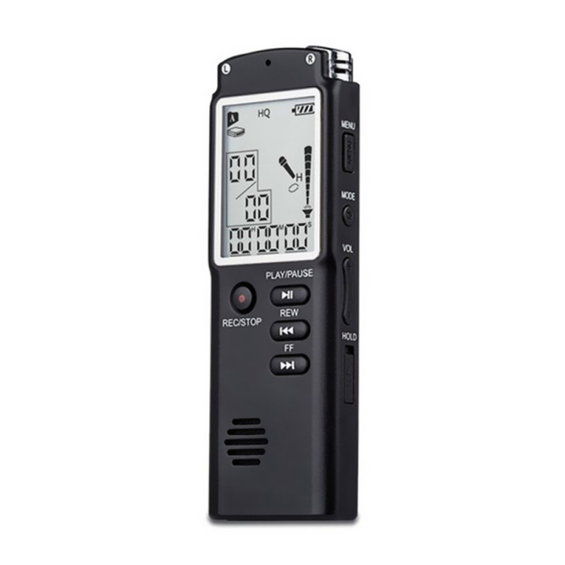 8GB/16GB/32GB Voice Recorder USB Professional Dictaphone Digital Audio Voice Recorder with WAV MP3 Player black