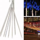 8PCS EU Plug 220V 50CM Waterproof LED Meteor Shower Light Decorative Lamp 