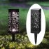 8Pcs IP44 Waterproof Solar Hollow Lawn Lamp Decoration Warm light 3000K