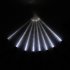 8Pcs Solar Power Tube Lights Warm White LED Bubble Lamp Pathway Lawn Landscape Decoration White light led