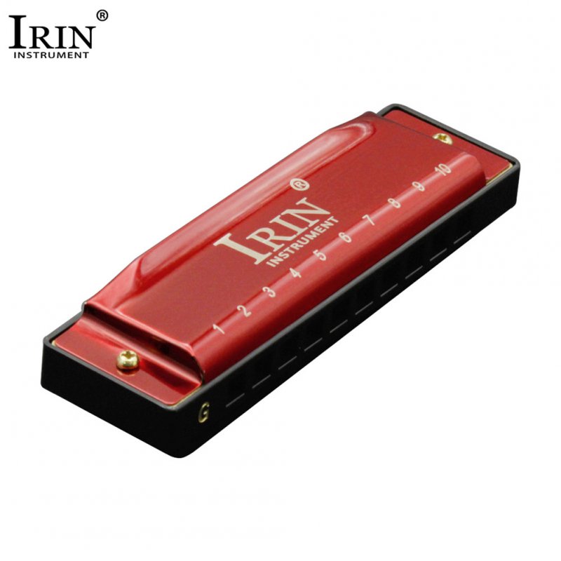IRIN Portable 10 Hole 20 Tone G Key Harmonica 