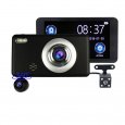 Car Recorder 3 Lens 360 Degree Rotation Front