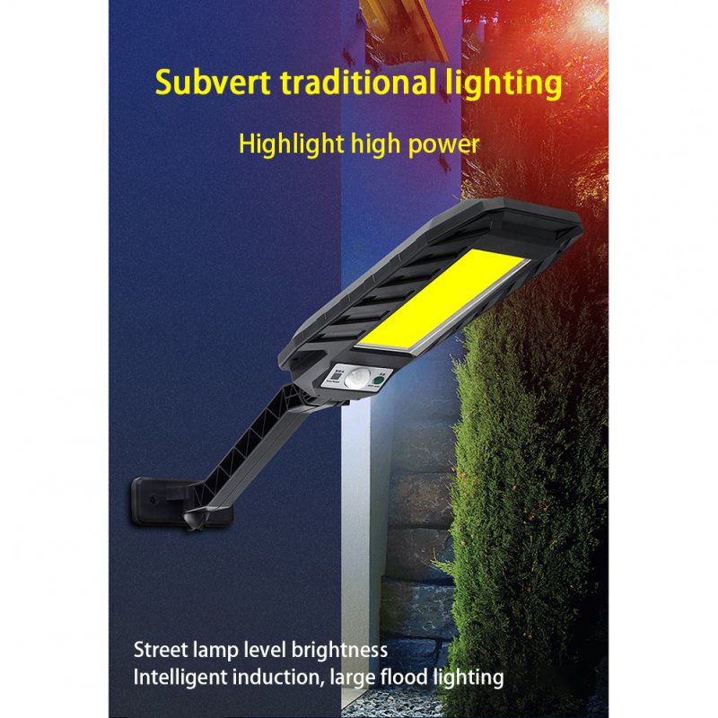 COB Solar Led Wall Lamp IP65 Waterproof Energy Saving 120 Degree Motion Sensor Street Light with Remote Control 180COB