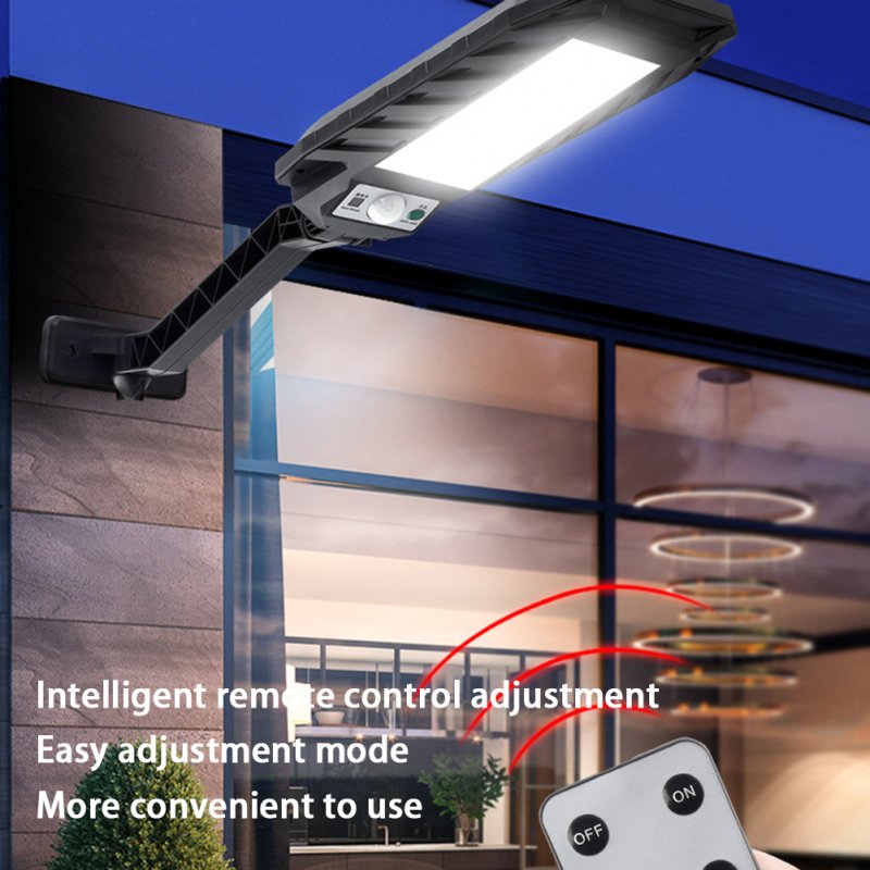 COB Solar Led Wall Lamp IP65 Waterproof Energy Saving 120 Degree Motion Sensor Street Light with Remote Control 180COB