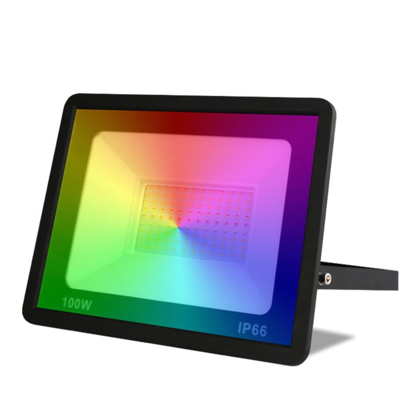 Outdoor Led Flood Light Color Changing RGB Lights With Remote Timing High Brightness Landscape Lights IP65 Waterproof US 