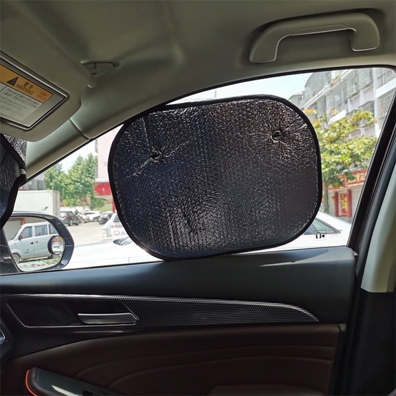 1 Pair Double-sided Bubble Car Film Sun Shield Summer Sunscreen Heat Insulation Sunshade Pad Side 