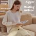 8W Hand Warmer 3 Level Temperature Setting USB Charging Super Soft Electric Heating Blanket Beige