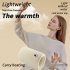 8W Hand Warmer 3 Level Temperature Setting USB Charging Super Soft Electric Heating Blanket Beige