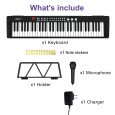 US IDEALHOUSE Musical Instrument 61-Key Beginners Electric Keyboard Piano