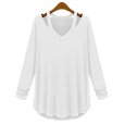 Long Sleeve Knit T Shirt Tops Blouse