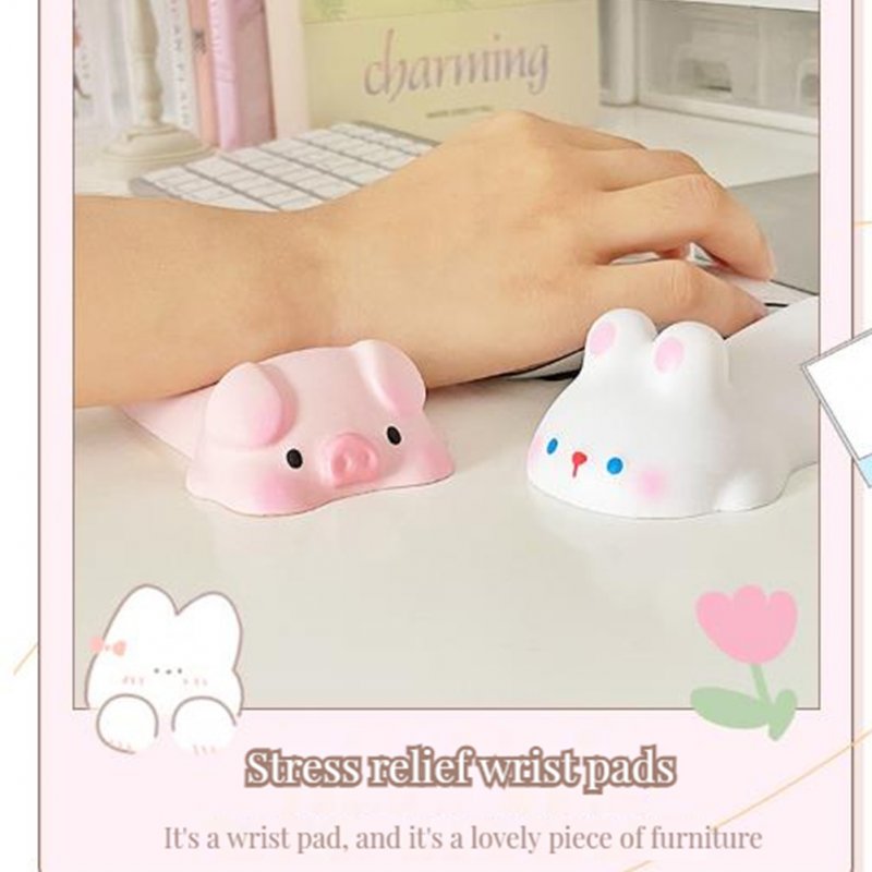 Cute Wrist Rest Support For Computer Mouse Keyboard Cartoon Shape Office Desktop Ergonomic Arm Rest Supplies 