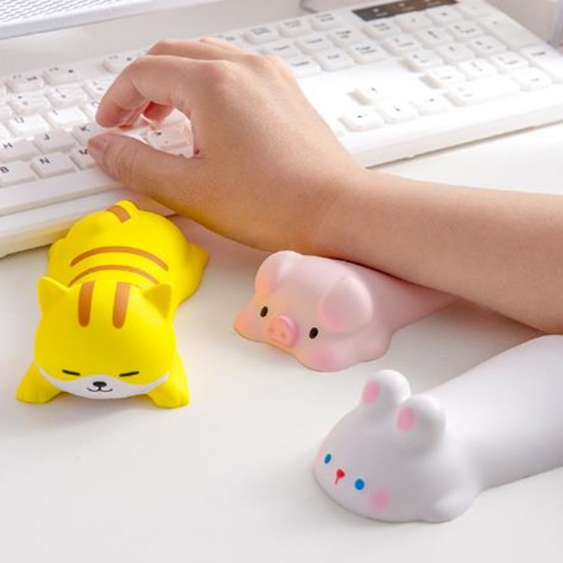 Cute Wrist Rest Support For Computer Mouse Keyboard Cartoon Shape Office Desktop Ergonomic Arm Rest Supplies 