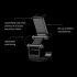 8bitdo Mobile Phone Holder Gaming Clip Dual axis Adjustable Bracket Compatible For Pro 2 Controller Handle black