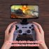 8bitdo Mobile Phone Holder Gaming Clip Dual axis Adjustable Bracket Compatible For Pro 2 Controller Handle black
