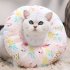 8cm Diameter Pet Elizabethan Collar Waterproof Anti Licking Anti Bite Dog Cone Collar Alternative E Collar For After Surgery strawberry medium size