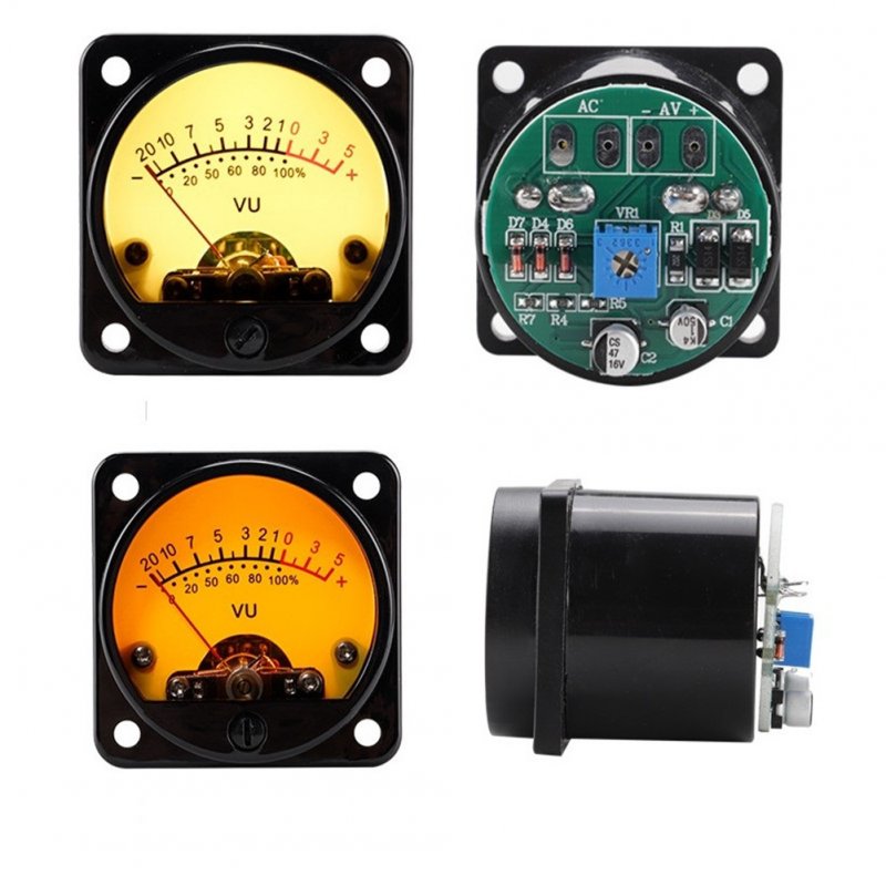 1 Set Vu Meter With Backlight Db Meter Power Meter 45mm Amplifier Volume With Driver Board 