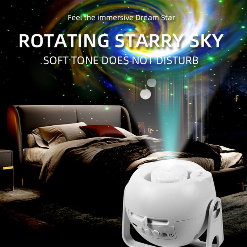 Led Star Projector Night Lights Colorful Romantic Rotatable HD Galaxy Starry Sky 