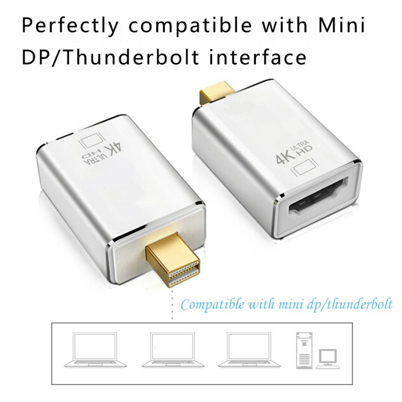 Mini Display Port to HDMI VGA Converter Adapter 8-pin DP Cable for MacBook Air 13 Surface Pro 4 