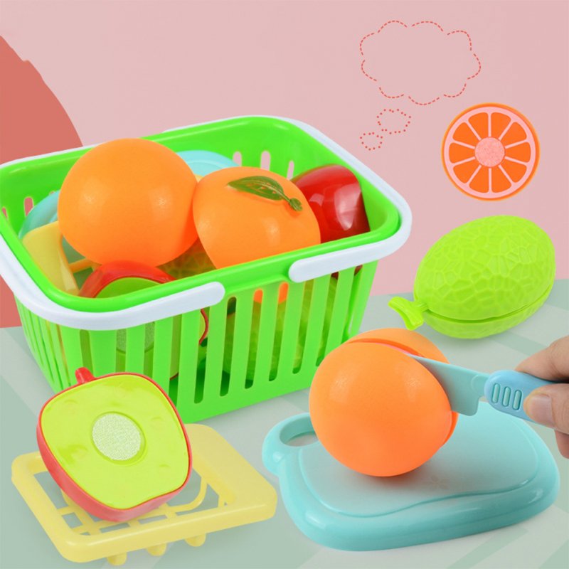 7 Pcs/set Simulation  Fruit  Food  Set Sliced-in-half Fruit Model Early Educational Toys For Kids 