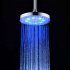 8inches Color Changing Shower  Head Bathroom Rain Top Showerhead Colorful automatic color change