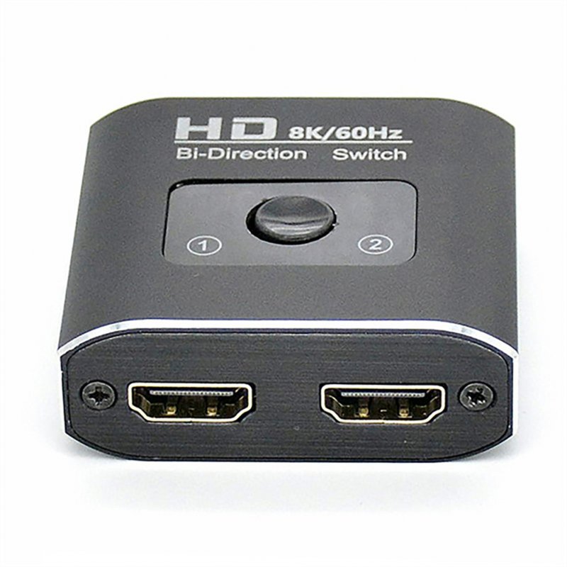 Wholesale 8k 60hz Hdmi 2.1 Switcher Hd Video Bidirectional Switch Splitter  with Led Indicator Black 8k Hd Two-way Switching From China