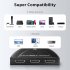 8k Hdmi compatible 2 1 Switch 4k 120hz 3 Port Hdmi compatible Switch Selector Box with Pigtail Cable Black