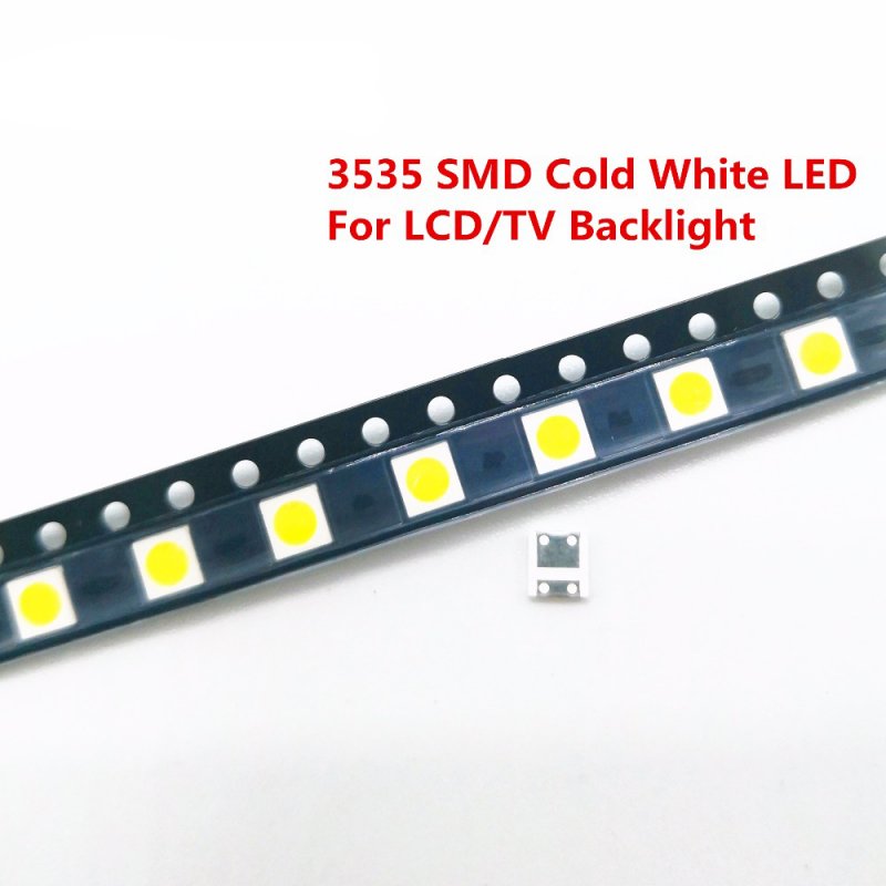 50/100 Pcs Diodes TV Backlight 2W 6V / 1W 3V 3535 SMD LED Televisao Cold White Backlit LCD Backlight for TV  