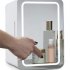 8l  Mini  Refrigerator Household Beauty Refrigerator With Mirror Led Light  British plug