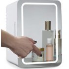 8l Mini Refrigerator Household Beauty Refrigerator With Mirror <span style='color:#F7840C'>Led</span> Light European plug