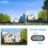 8mp Wifi Camera Dual Lens 8x Zoom Binocular Wireless Camcorder Waterproof Dome HD Surveillance Monitor Grey EU Plug