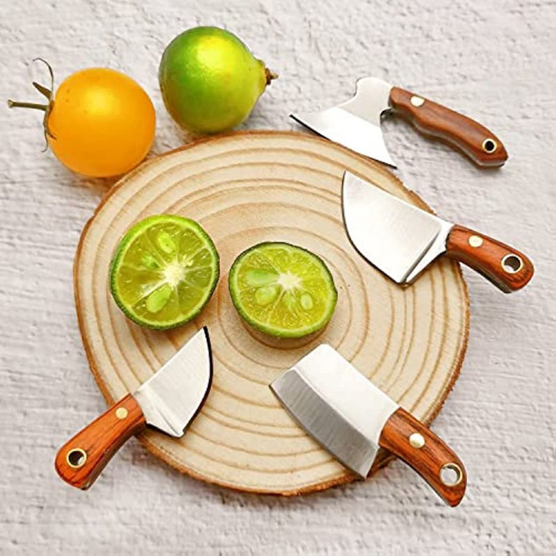 4pcs Mini Knife Set Mini Axe Shape Chef Knife Pocket Knife Keychain Set Mini Cleaver For Package Opener Box Cutter Birthday Gifts 4pcs