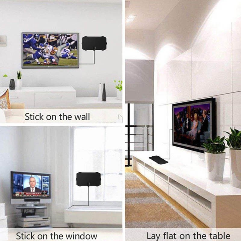 1080P 200 Mile Range Antenna TV Digital HD Skywire 4K Antena Digital Indoor HDTV 