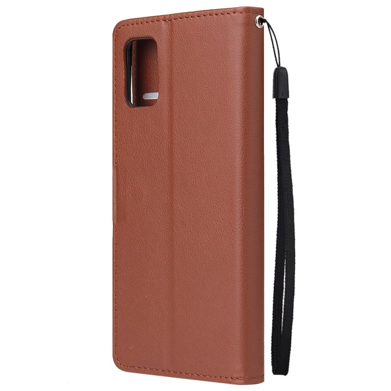 For Samsung A51 Phone Case PU Leather Shell All-round Protection Precise Cutout Wallet Design Cellphone Cover  