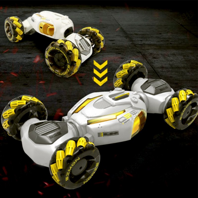 Children Stunt Remote Control Car 4wd Gesture Induction Twisting Off-road Vehicle with Light Music for Boys Gifts 