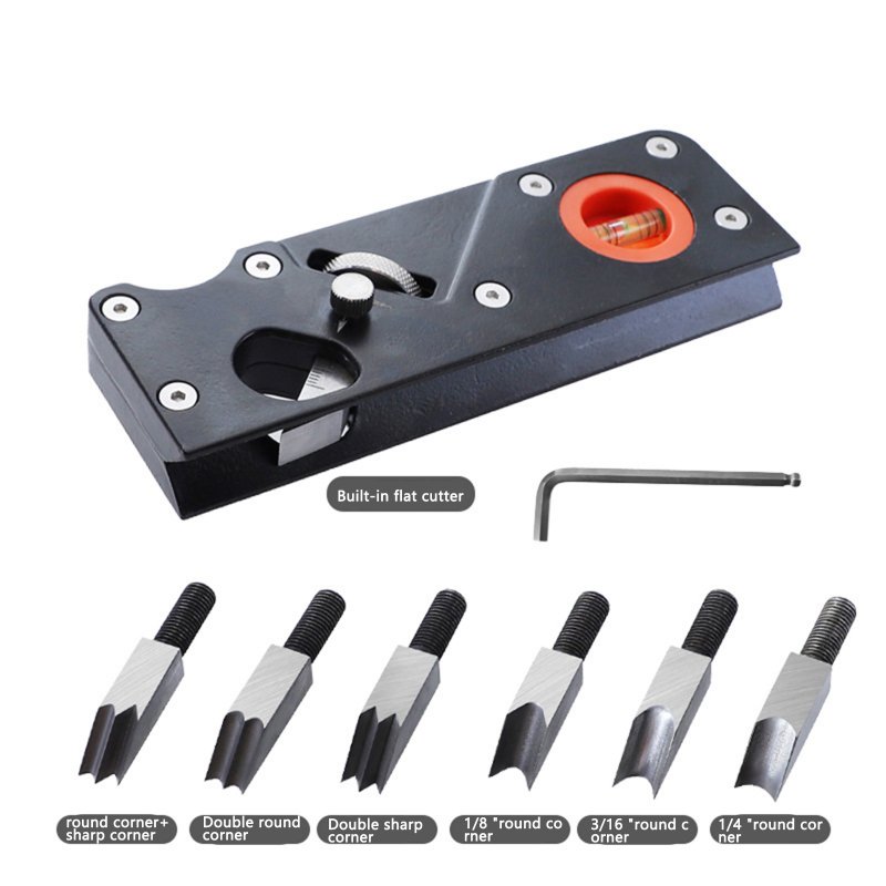 8pcs Chamfer Planer Adjustable Depth Hand Chamfering Planer 45 Degree Planer