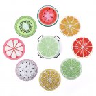 8pcs Cute Fruit Pattern Diamond Painting Coasters With Holder Diy Diamond Art Crafts Projects For Beginners as shown