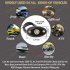 8pcs Rock Lights IP67 Waterproof High Power Underbody Neon Trail Lights Underglow  Lights For Off road Truck Car Boat Atv Suv yellow light