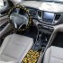8pcs Sunflower Steering Wheel Cover Car Seat Belt Cover Armrest Cushion Sunflowers Keyring Coaster