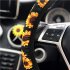 8pcs Sunflower Steering Wheel Cover Car Seat Belt Cover Armrest Cushion Sunflowers Keyring Coaster