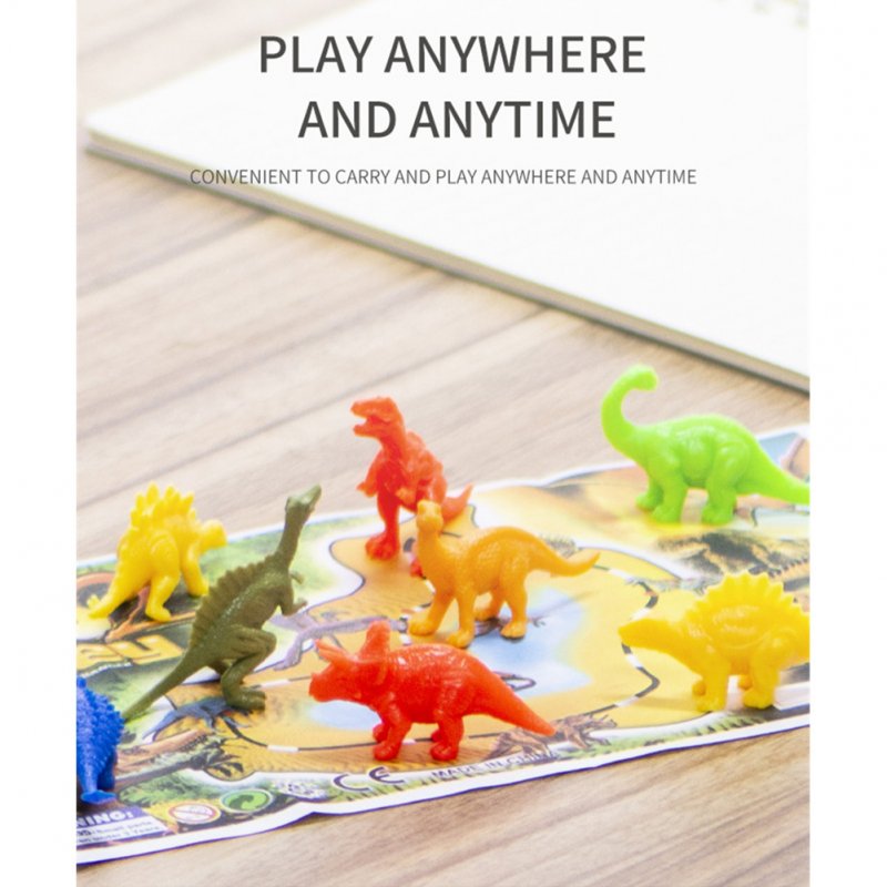 8pcs/set Dinosaur Wildlife Model Dinosaur Baby Puzzle Plastic Toys Mini Jungle Animal Toy Set As shown