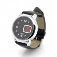 LED Touch Watch w/ Leather Strap - Checkers